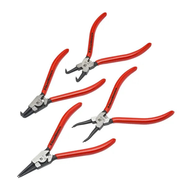 GEARWRENCH 4 PC. 175MM/7" FIXED TIP INTERNAL & EXTERNAL SNAP RING PLIER SET 82150