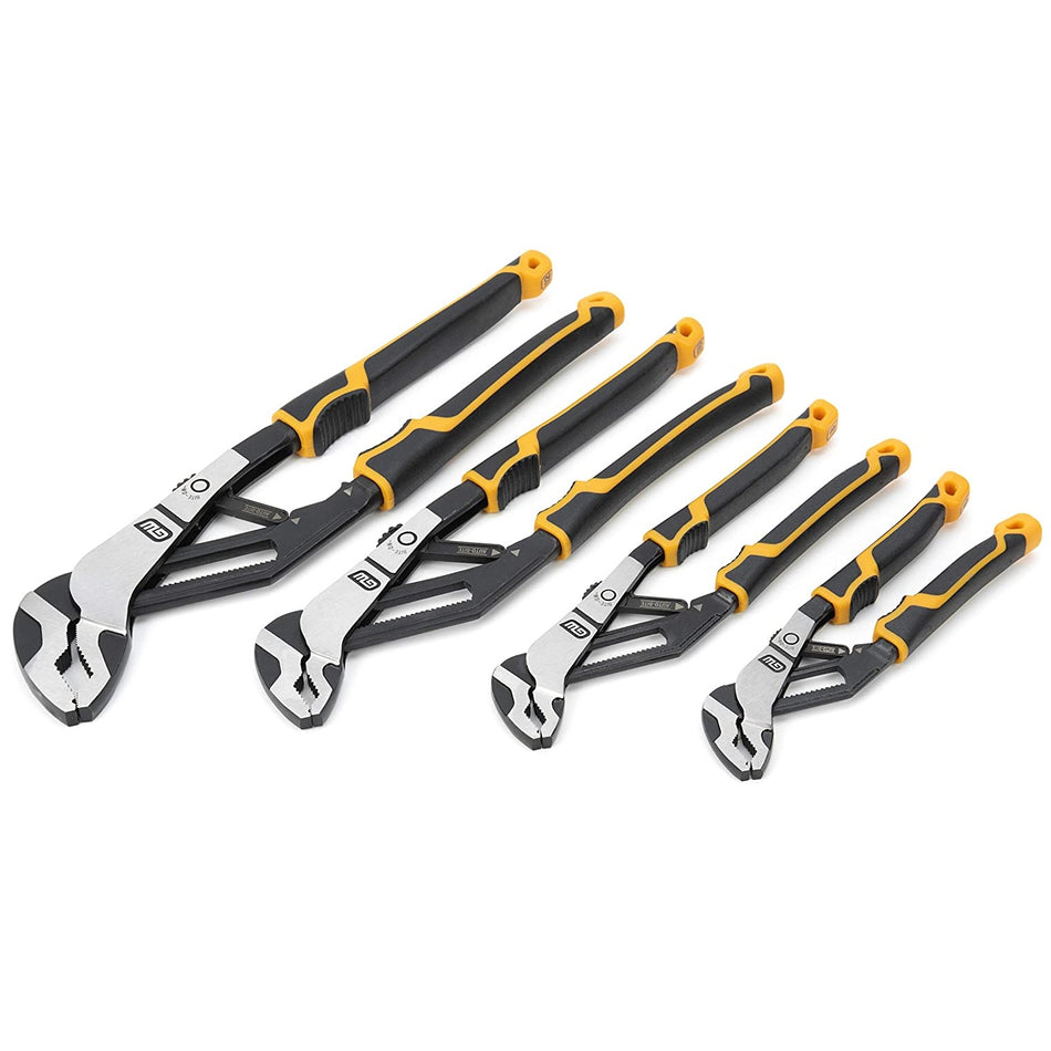 GEARWRENCH 82594C 4 Piece Pitbull Auto-Bite™ Tongue & Groove Dual Material Pliers Multi Grips