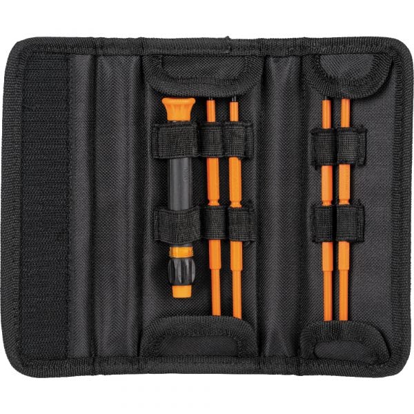KLEIN Tools A-32584INSR 8-in-1 Electrician’s 1000V VDE Insulated Interchangeable Screwdriver Set