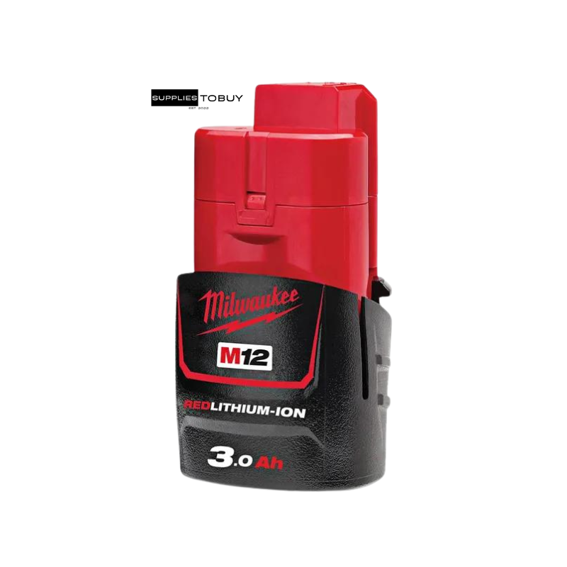 MILWAUKEE 12V 3.0AH RED LITHIUM-ION BATTERY COMPACT M12B3