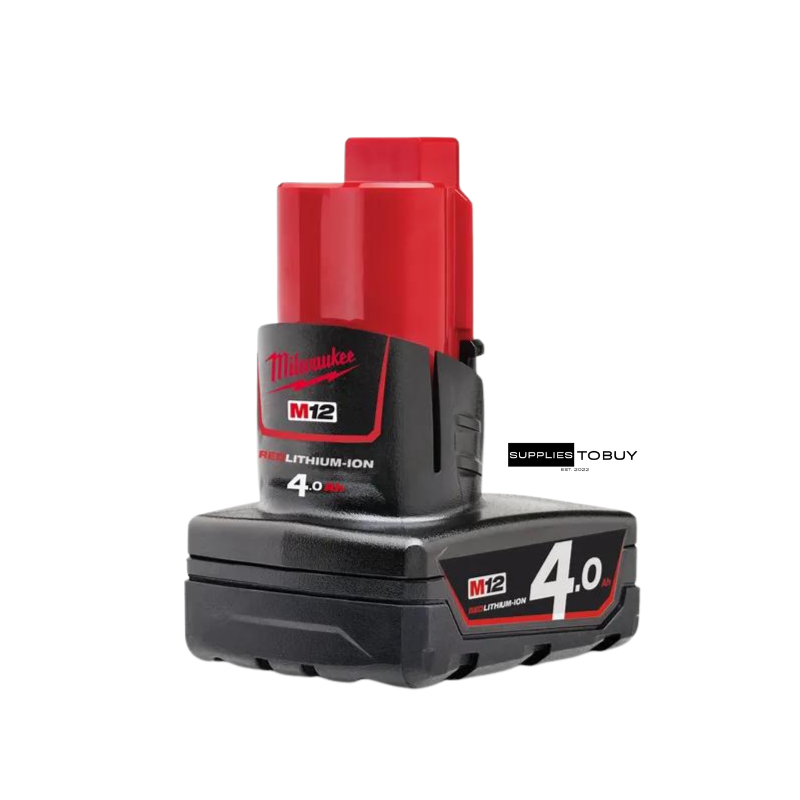 MILWAUKEE 12V 4.0AH BATTERY RED LITHIUM-ION M12B4