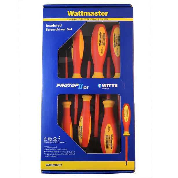 WITTE 6PC INSULATED SCREWDRIVER SET WAT620757